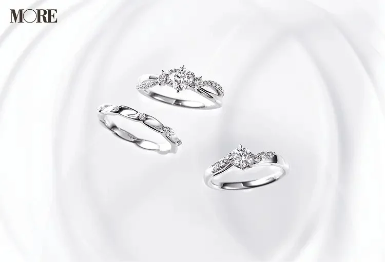 結婚指輪におすすめのスタージュエリーのエンゲージメントリング２種とマリッジリング