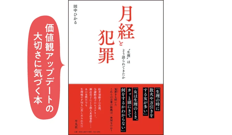 田中ひかるの本『月経と犯罪』ビジュアル
