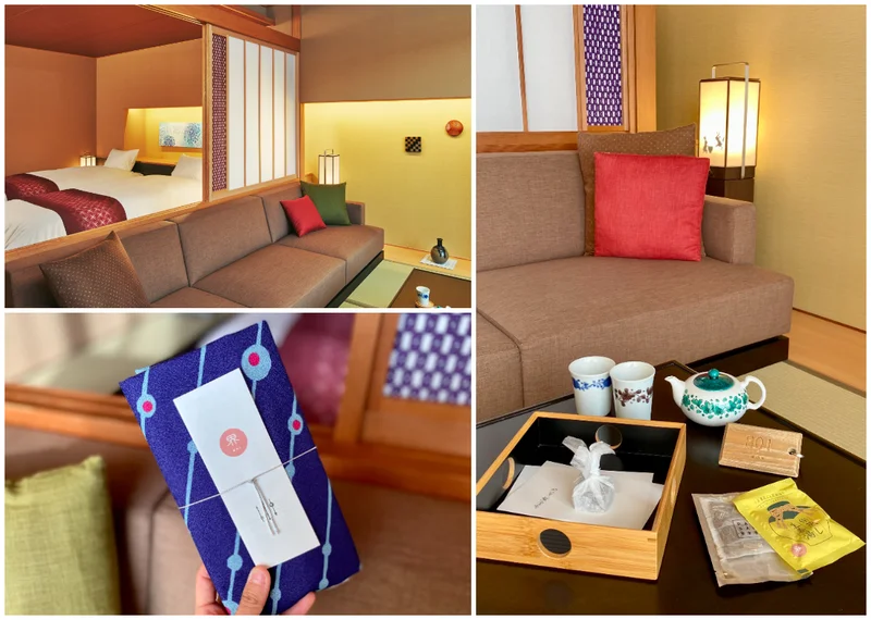 星野リゾート温泉旅館『界 加賀』「露天風呂付き和室」