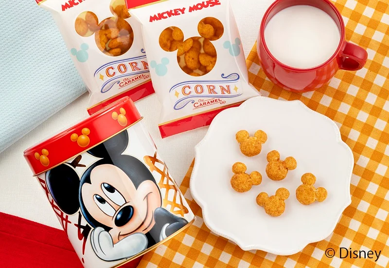 「Disney SWEETS COLLECTION by 東京ばな奈」の新商品「ミッキーマウス/コーン キャラメル味」