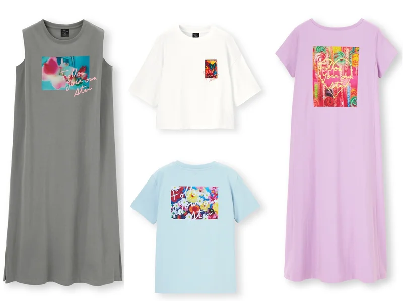 GU×M / mika ninagawaのTシャツ、ブラウス、Tシャツワンピース
