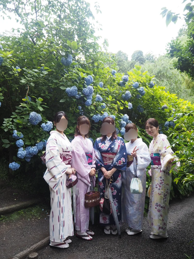 夏着物で鎌倉女子旅♡  紫陽花がとってもの画像_11