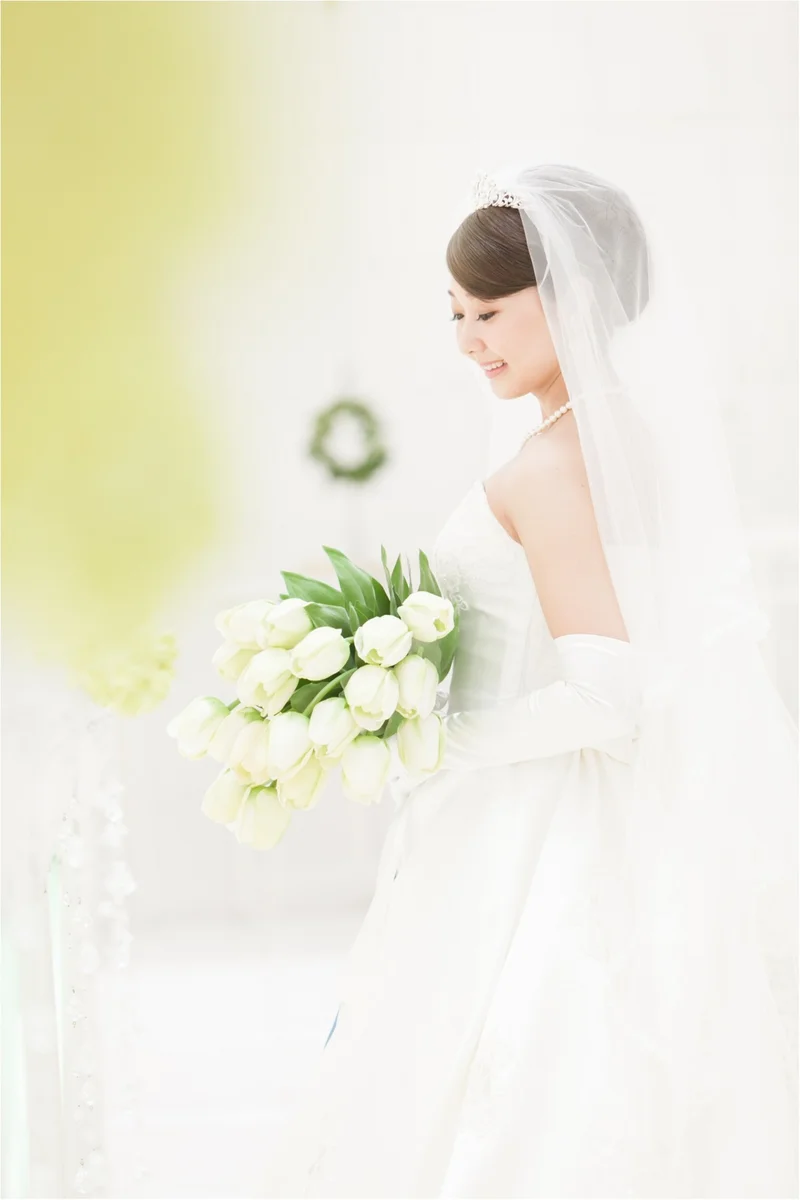 結婚式は「自分の好きな花」を手に持ちヴァの画像_5