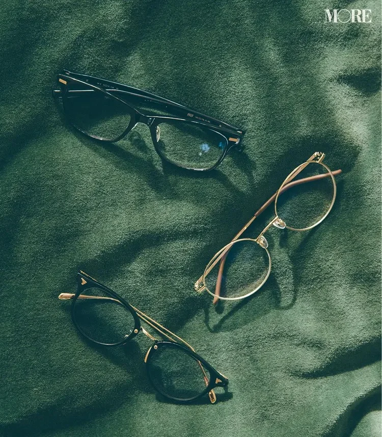 ワークとZoffとビージェイクラシックコレクションのメガネ