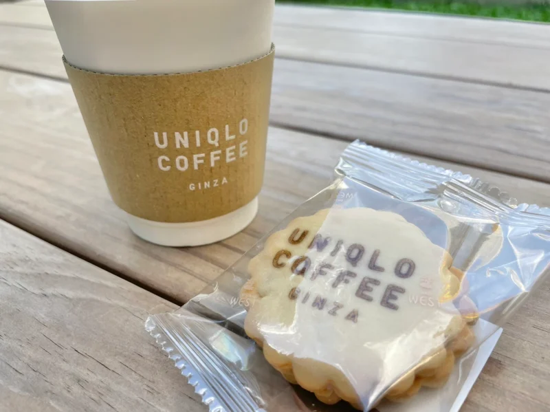 ユニクロオリジナルブレンドコーヒーとユニクロコーヒー限定の銀座ウエストバタークッキー