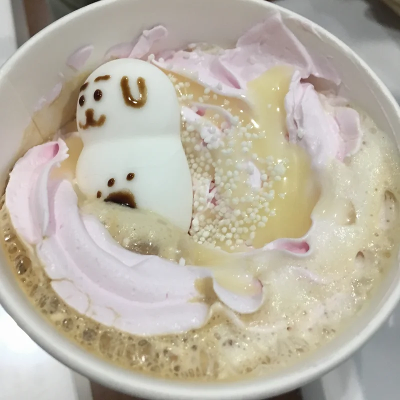 TULLY'S COFFEE♡可愛すぎるスノーマンラテ！
