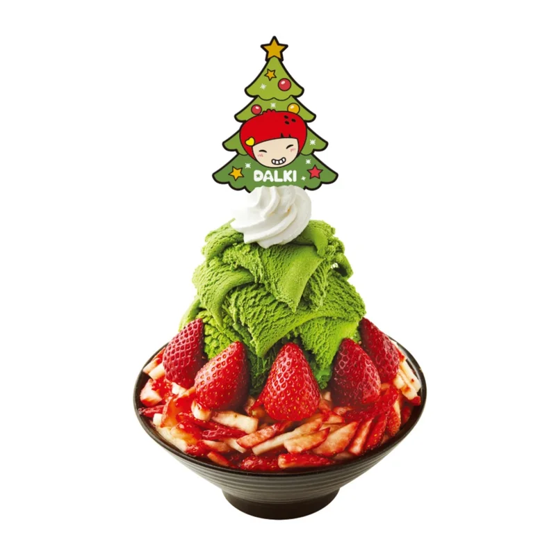 かき氷のクリスマスツリーや〜！　『ソルビン』のクリスマスは大好きないちごが盛りだくさん☆【12／31（日）まで】