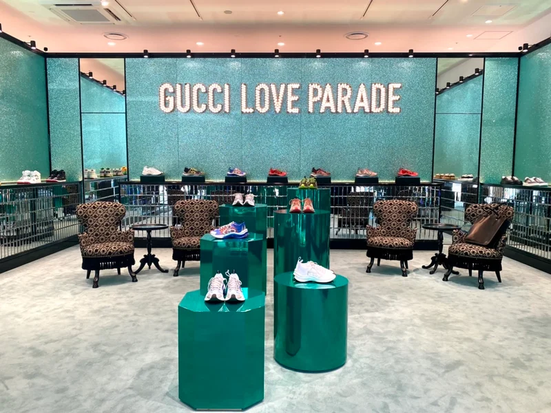 グッチイベント『GUCCI LOVE PARADE TOKYO』。最新デザインなどスニーカーの展示