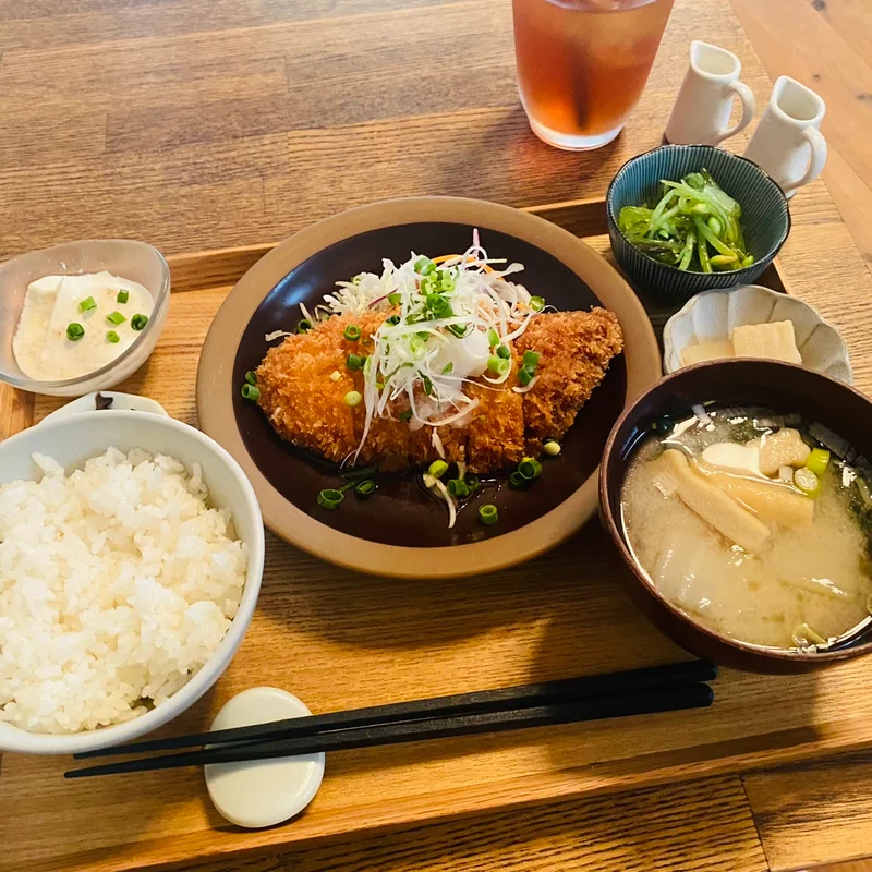 チキンカツ薬味たっぷりおろし塩ポン酢