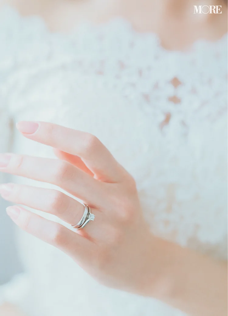 カルティエの婚約指輪とTASAKIの結婚指輪