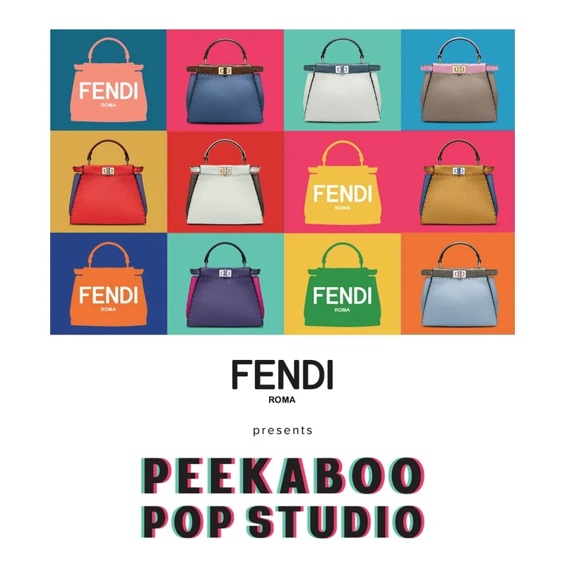 『フェンディ』のアイコンバッグをカスタマイズ☆『PEEKABOO POP STUDIO』が東京・北海道・福岡・大阪を巡ります！
