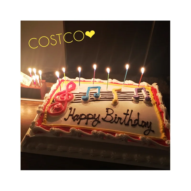 《インパクト大！★》【コストコ】の特大ケーキで誕生日のお祝いをしました❤️