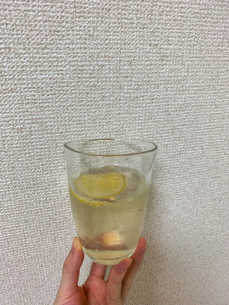 レモン酢のソーダ割りの画像