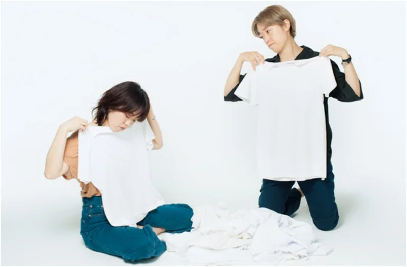 なで肩 二の腕太め さん 大胸 骨太 さんに似合う白tシャツはどれ スタイリストが全部試しました ファッション コーディネート 代 More