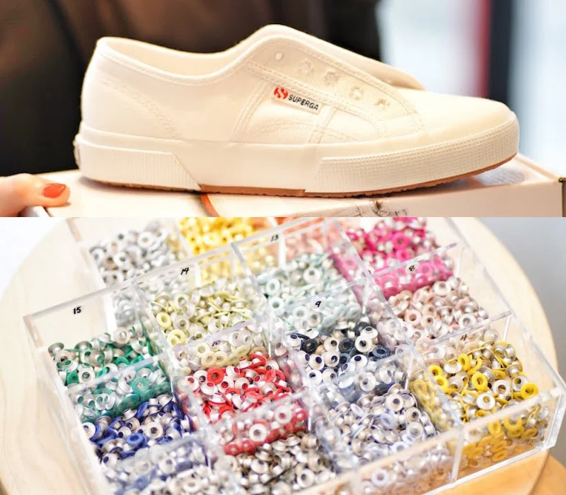 スペルガ の白スニーカーを自分流に オデット エ オディール 店舗でカスタマイズイベント開催 ファッション コーディネート 代 Daily More