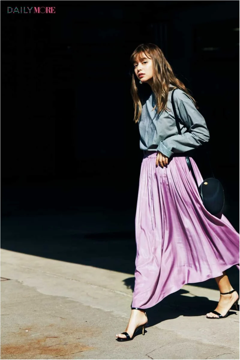 ただ着るだけで即いい女っぽくなれる この春 4大定番スカートが大人に進化してるらしい ファッション コーディネート 代 More