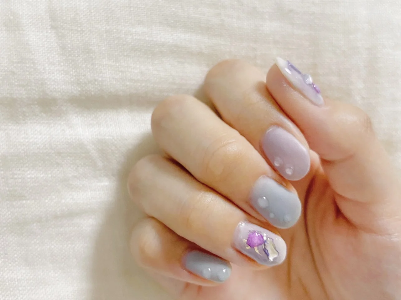 簡単セルフジェルネイル 初夏らしい爽やかタイダイネイル 水滴ネイルのやり方はこちら Moreインフルエンサーズブログ More