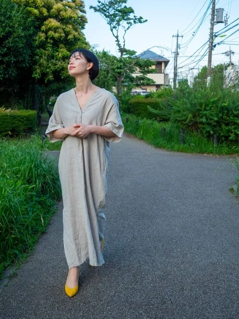 お散歩コーデ 春夏はゆるワンピースに限る Moreインフルエンサーズブログ Daily More