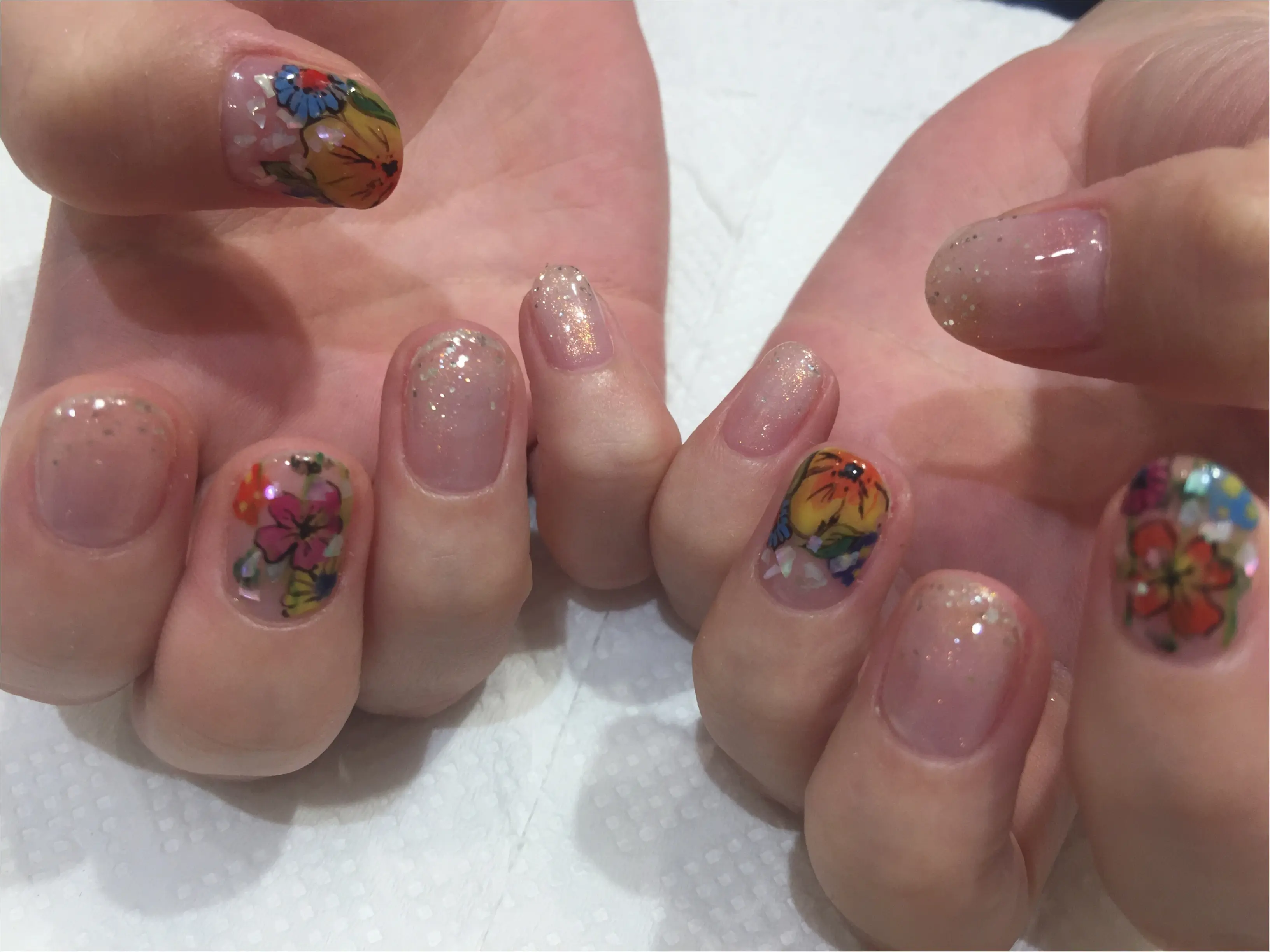 私の夏ネイル=FLOWER ART NAIL❁hiiko_2
