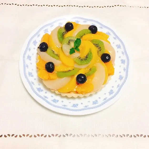 《趣味ろぐ》頂いたフルーツ缶で★華やかフルーツタルト_4