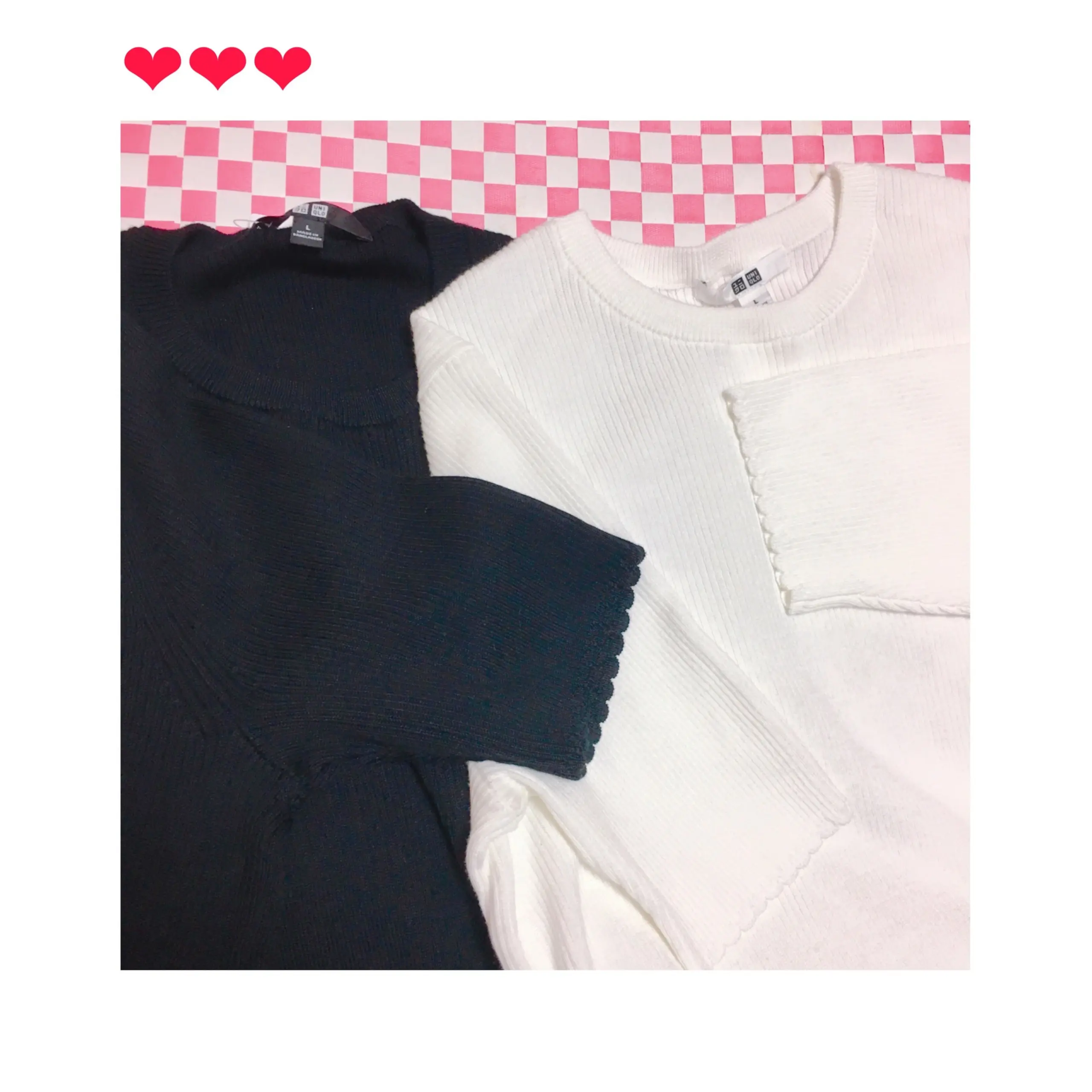 《今買って春夏ずーっと使える!》思わずイロチ買い★【UNIQLO】のUVカットリブクルーネックセーター¥1,990は今季マストハブです❤️_1
