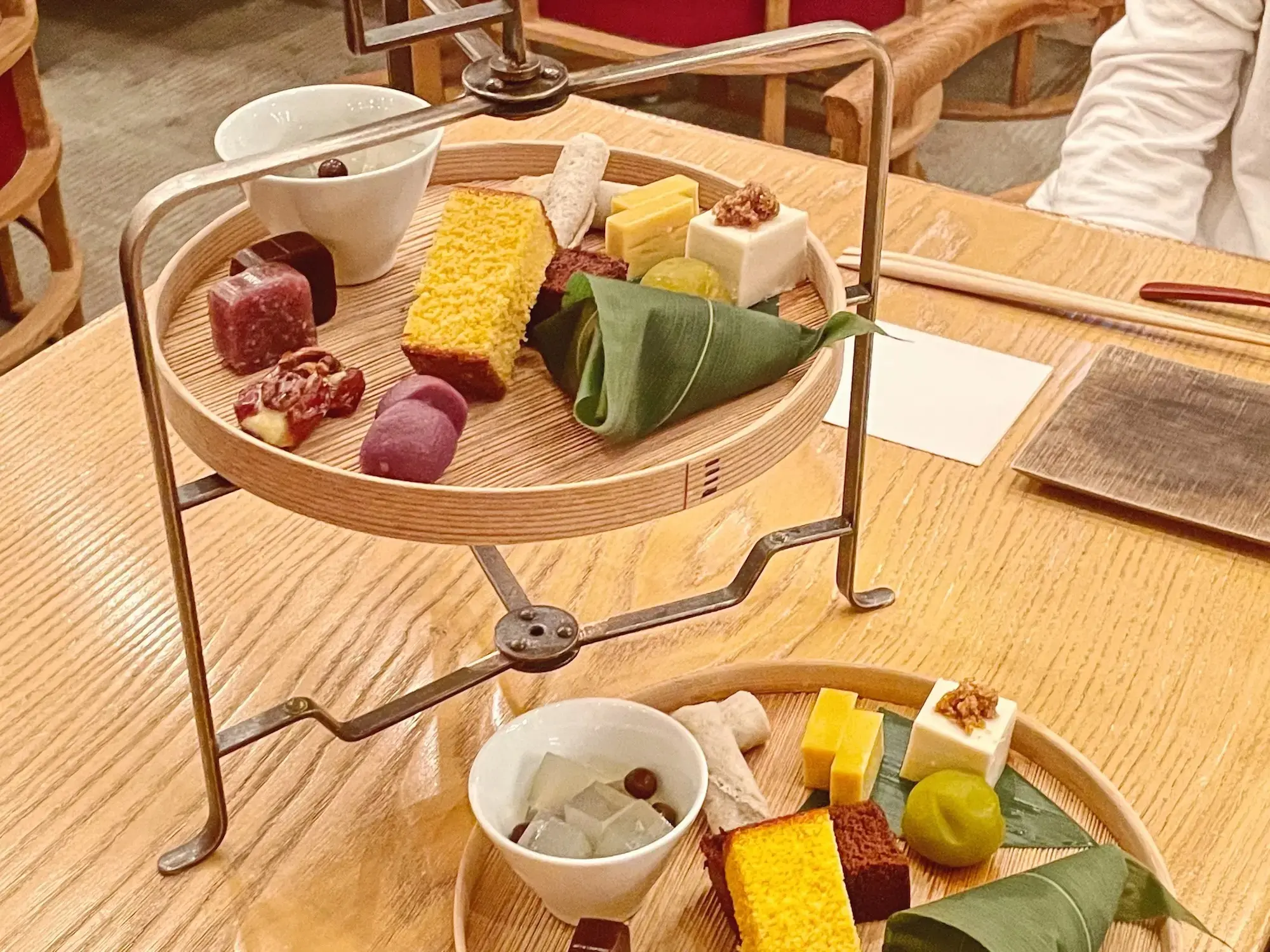 HIGASHIYA GINZAで開催中のアフタヌーンティーのセット