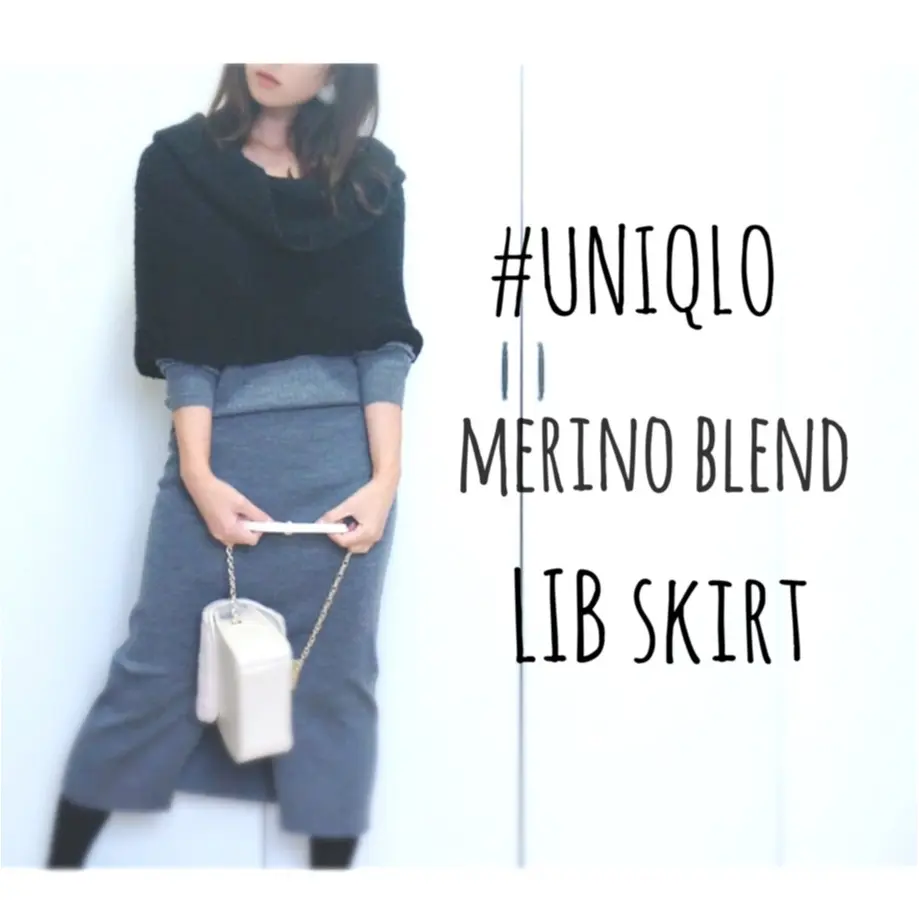 大大ヒット❤️【UNIQLO】"メリノブレンドリブスカート"がついに限定価格に!今なら¥3980で叶う《ニットアップ》コーデ❤️_1