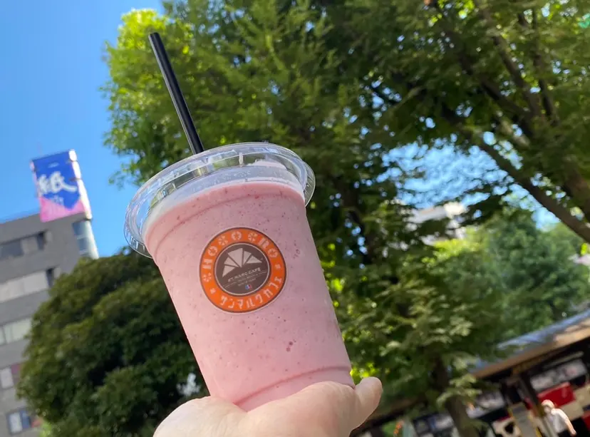 【朝活】@サンマルク 290円のお得なモーニングセット。と心撃ち抜かれたフルーツスムージー_4