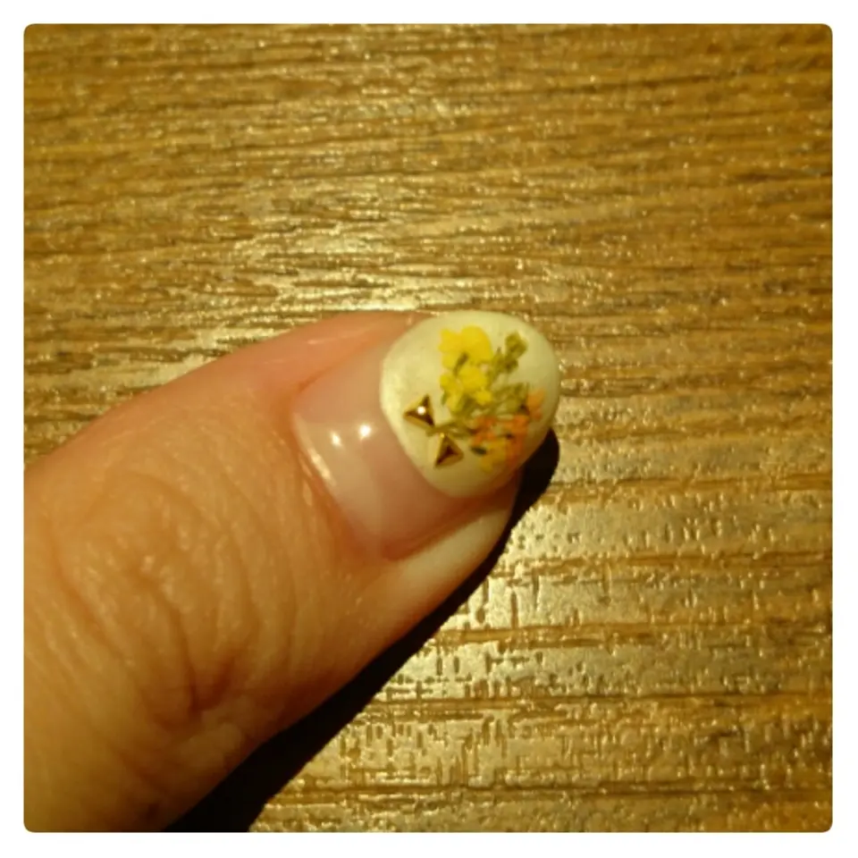 大流行中...♡押し花ネイルで春を楽しむ( ˶ˆ꒳ˆ˵ )♡_2