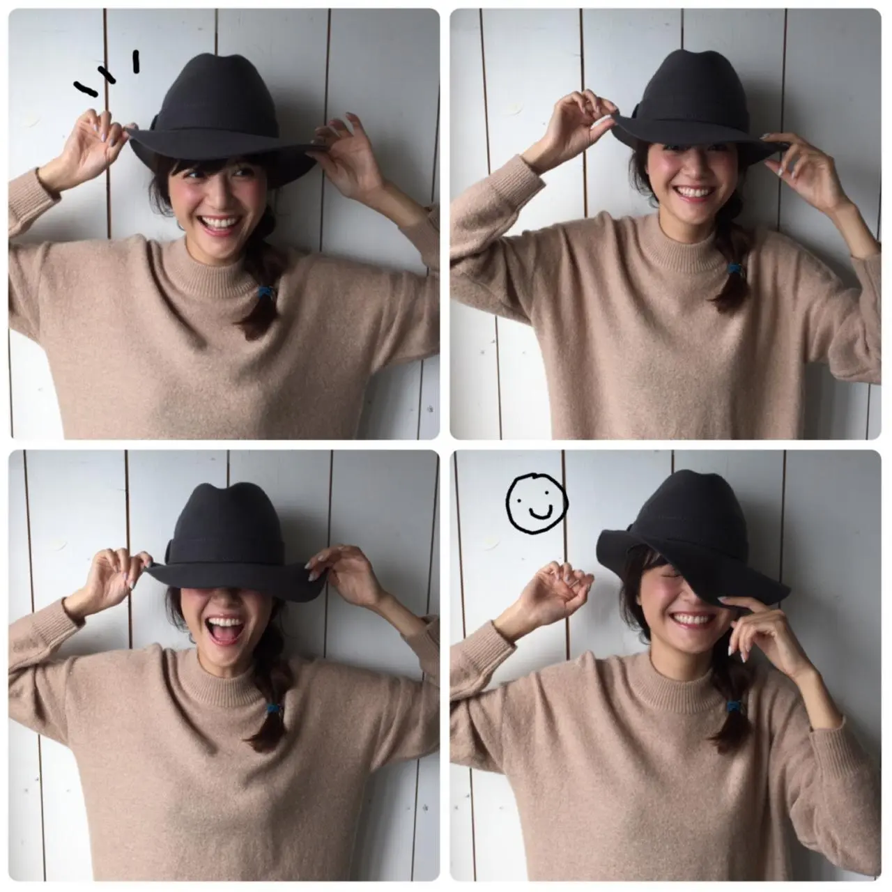 【オフショット】佐藤ありさちゃん、帽子で遊びまくるの巻_1