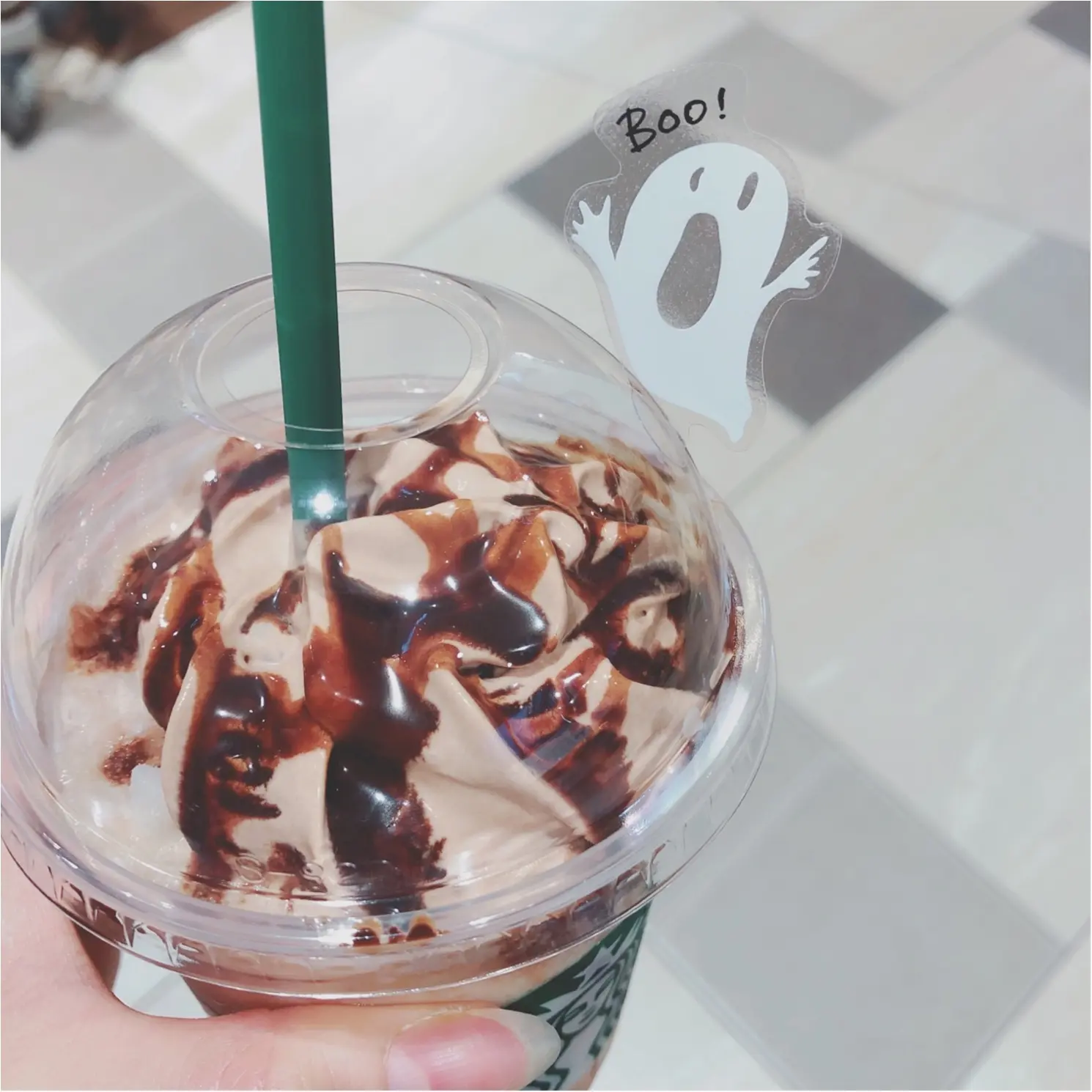 【スタバ】Halloween 7日間限定のハロウィーンミステリーフラペチーノ飲みました♥︎明後日まで!!11/1〜の新メニューは…♡♡_2