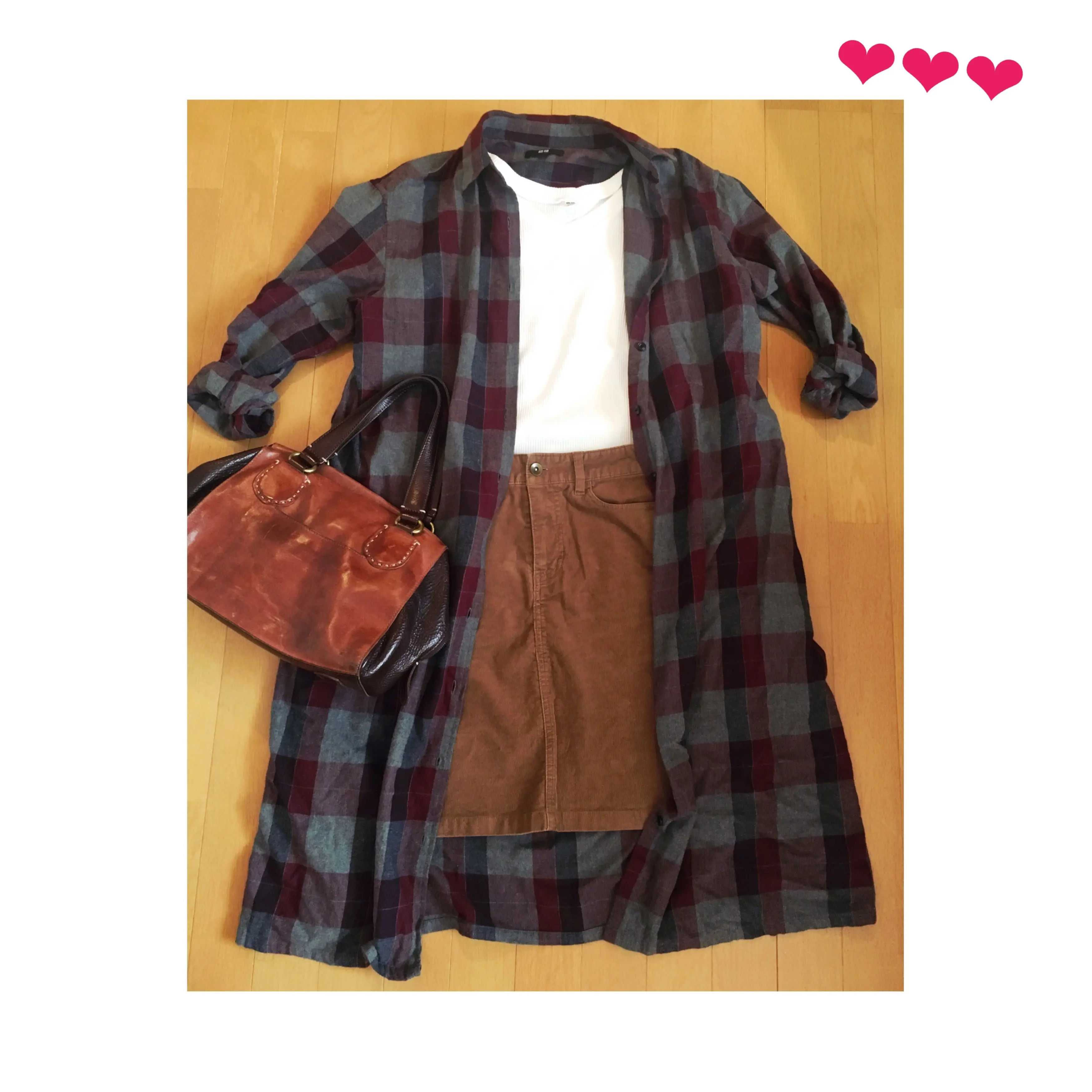 《着回し3WAY★》【UNIQLO】今年もグッと頼りになる☺︎フランネルチェックシャツワンピース❤️_1
