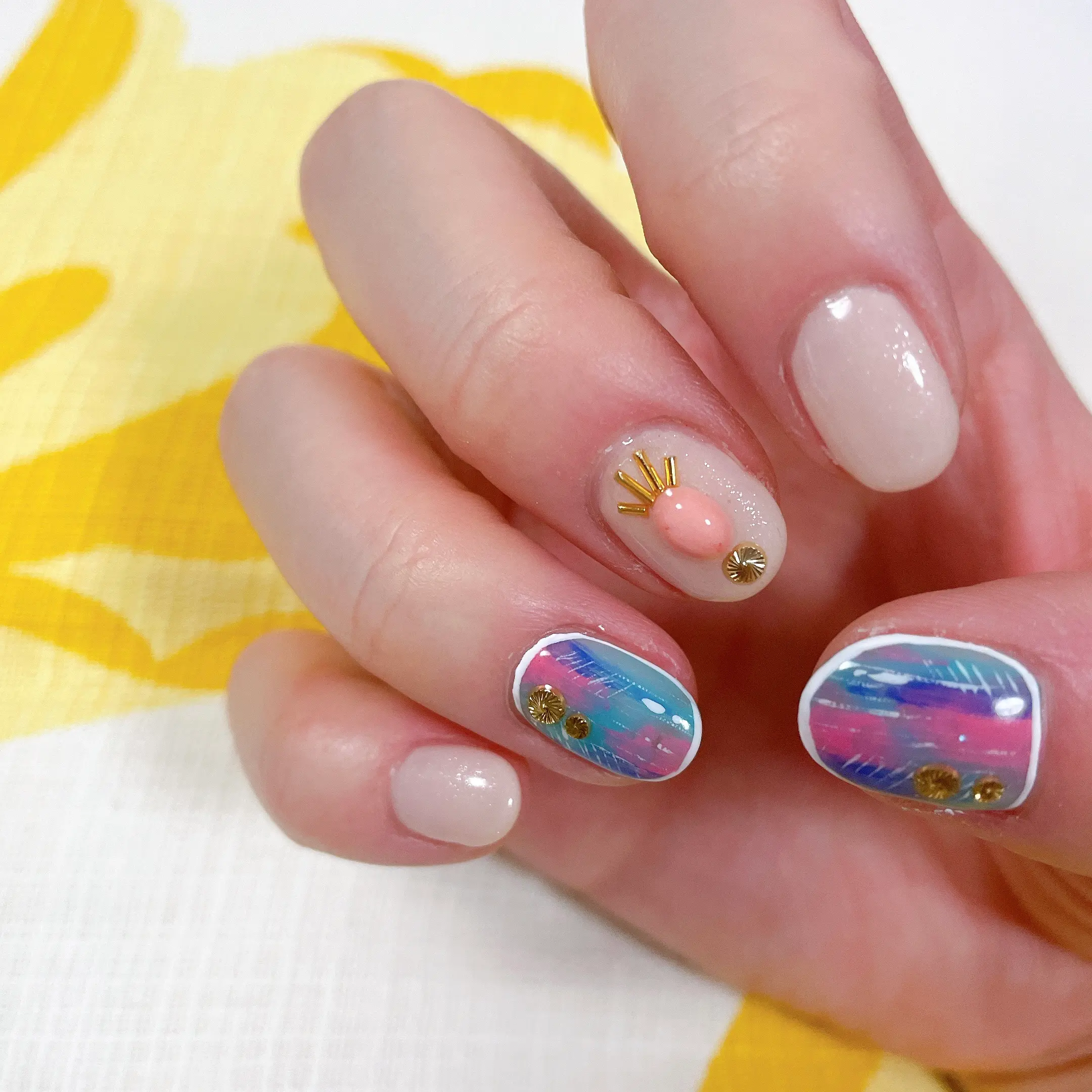 ⋆⸜ nail ⸝⋆ ①バカンスネイル_2
