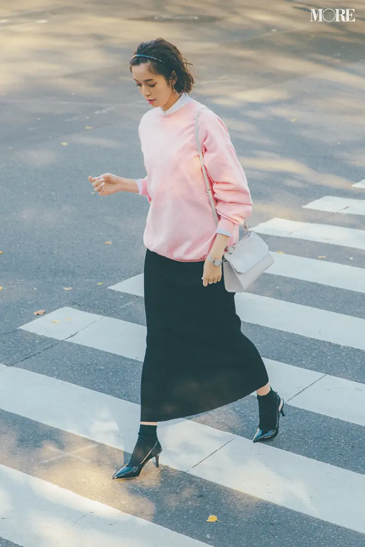 パウダーピンクにくすみイエロー♬ 気持ち高まる春色は、「いつもの色」と合わせるだけでおしゃれ!_2