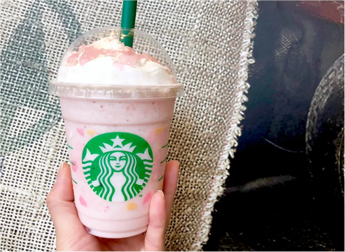【スタバ】今年も桜の季節がやってきた❤️《さくらストロベリーピンクもちフラペチーノ》は新感覚のおいしさ!_2