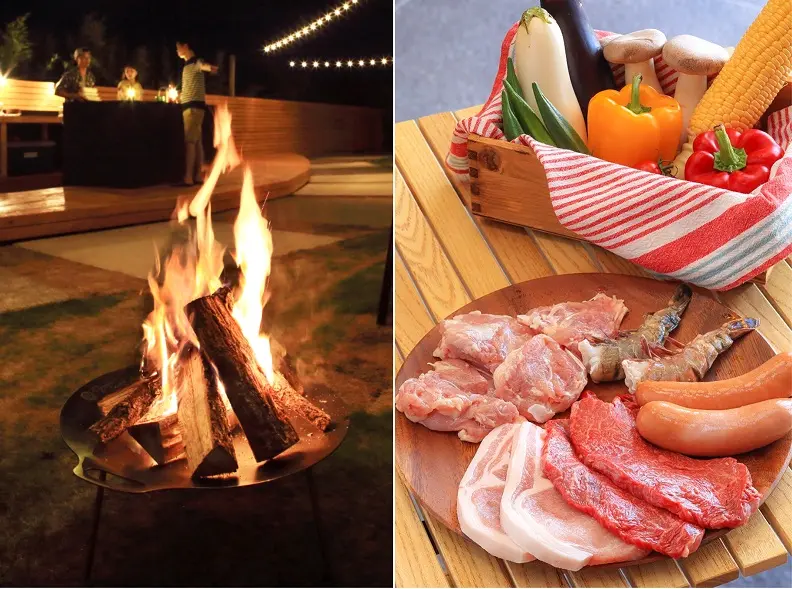 TENT 一宮グランピングリゾートでできる焚火やBBQのイメージ