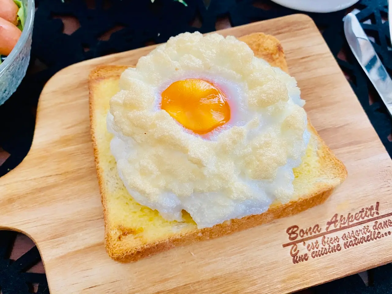 【アレンジトースト】卵1個で完成!今話題の《エッグインクラウド》を作ってみた♡_5