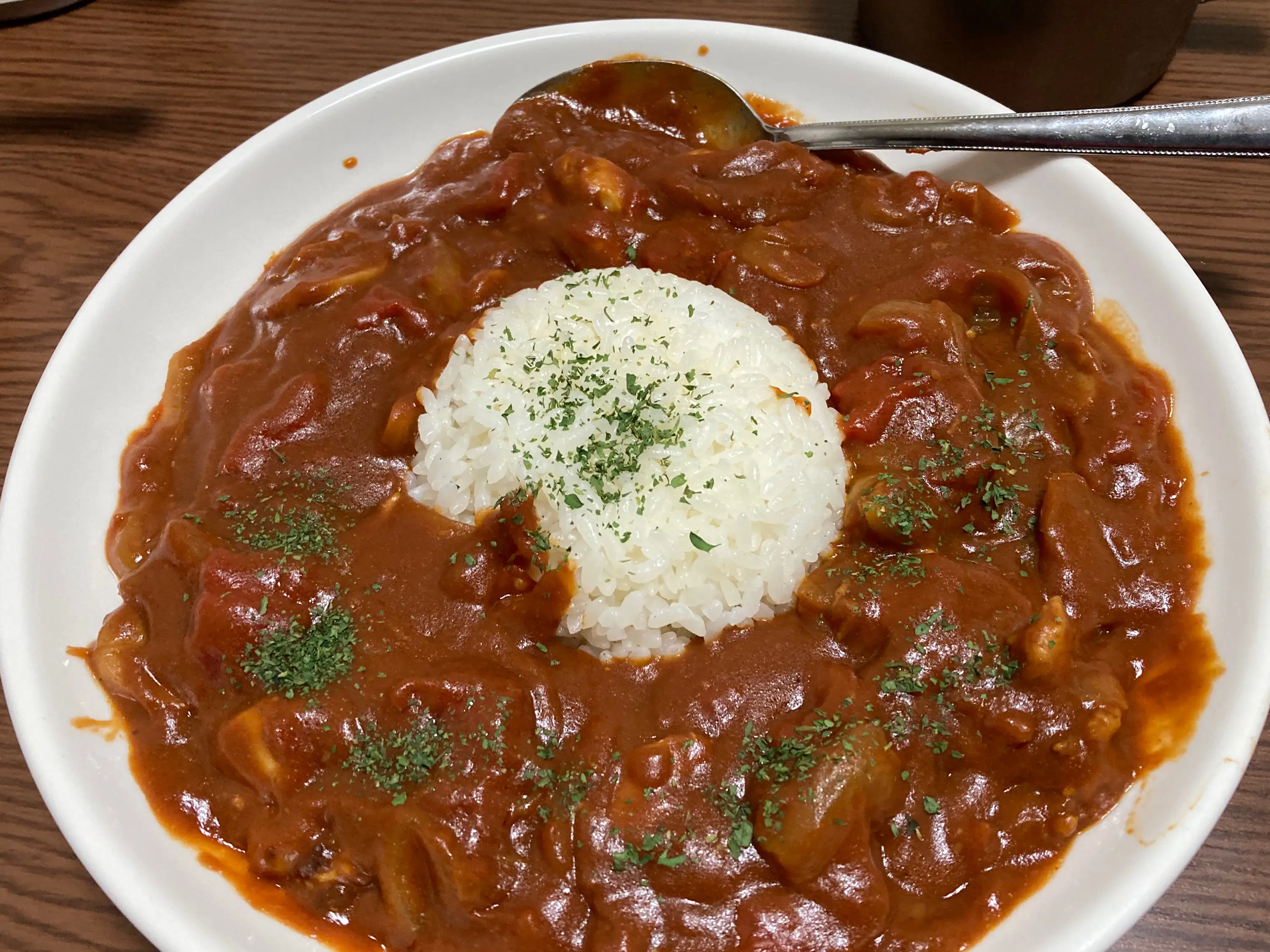 【レンジで15分】無水トマトカレー♡_1