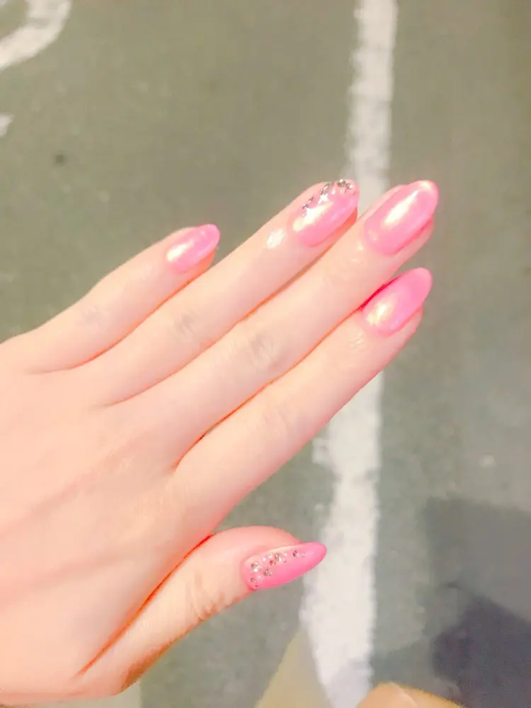 *・゜゚・*春を先取り*・゜゚・*大人可愛いピンクネイルはシルバー入りがオススメ♡_2