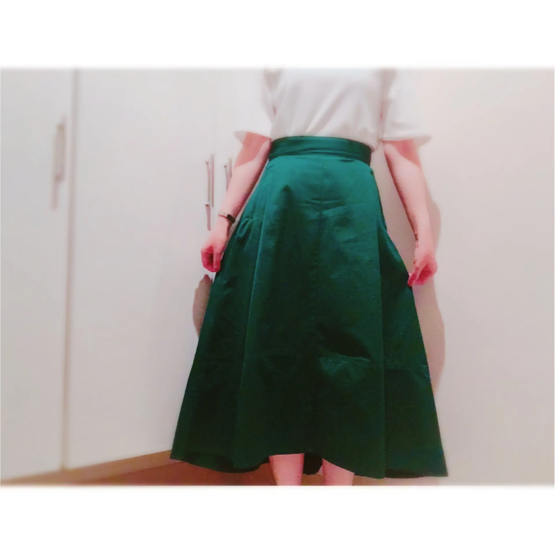 ▷夏から秋まで❤︎【グリーンスカート】でレディなOFFSTYLE_1