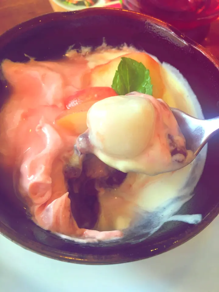 【デニーズ】ももっモモッ桃!の季節になりました♡_9