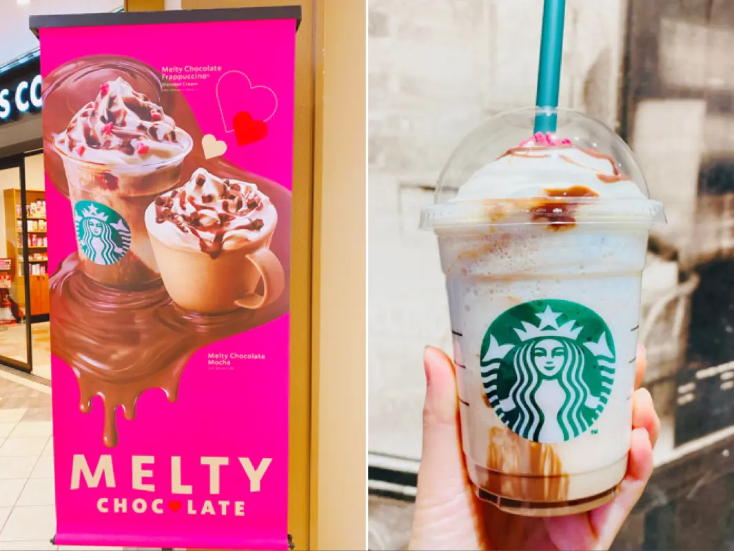 【スタバ新作】バレンタインシーズン到来!見た目もキュン♡《メルティ生チョコレートフラペチーノ》_5