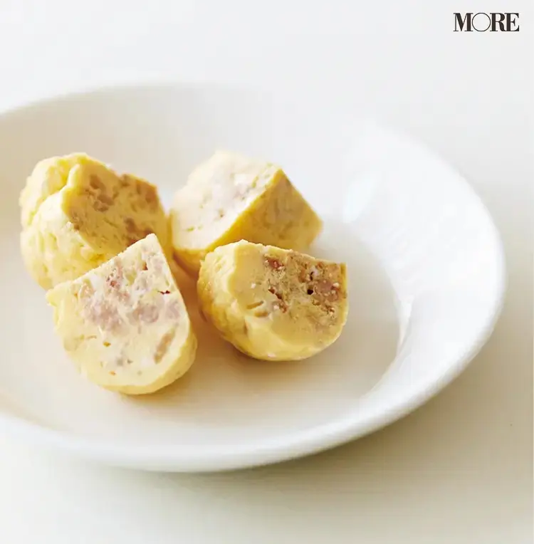【作り置きお弁当レシピ】3. ひき肉の「そぼろで茶巾オムレツ」