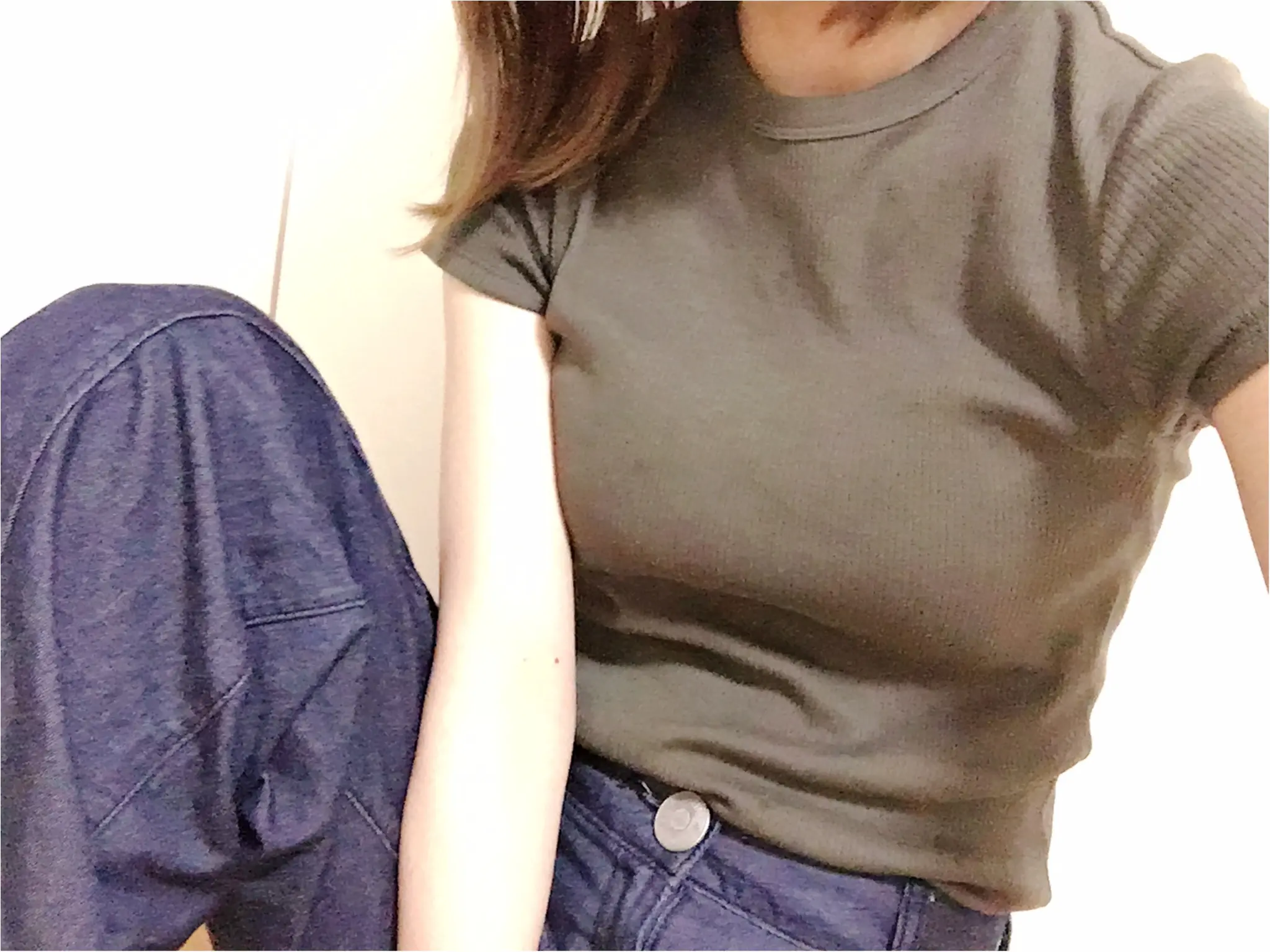 ★《ベージュ×ブラック》UNIQLOリブTで、ちょっと大人っぽくしたいときの絶妙カラーコーディネート♩_3
