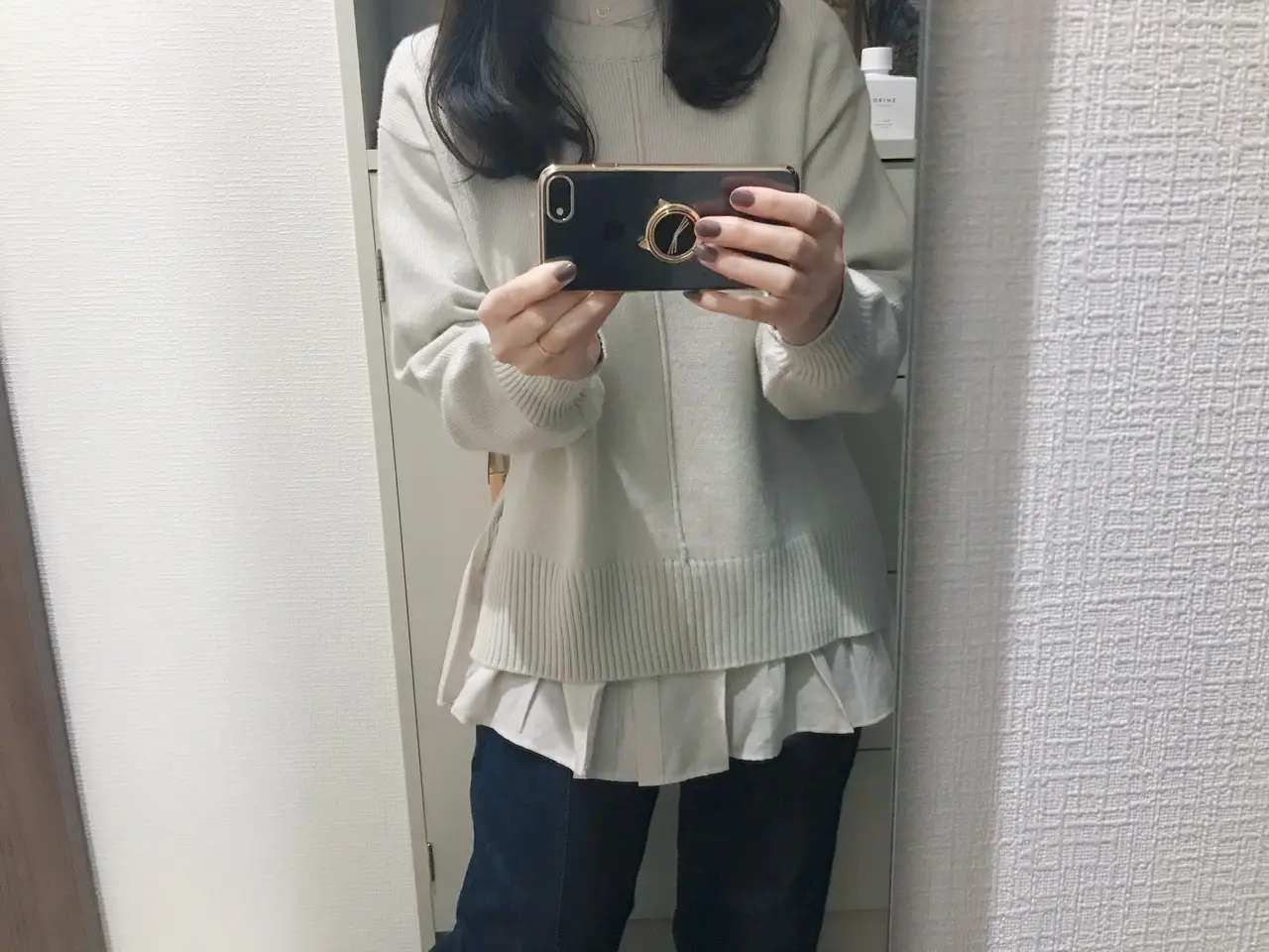 【GU】今から春までそれぞれ使える!レイヤードシャツ風タンク&ニット♡_6