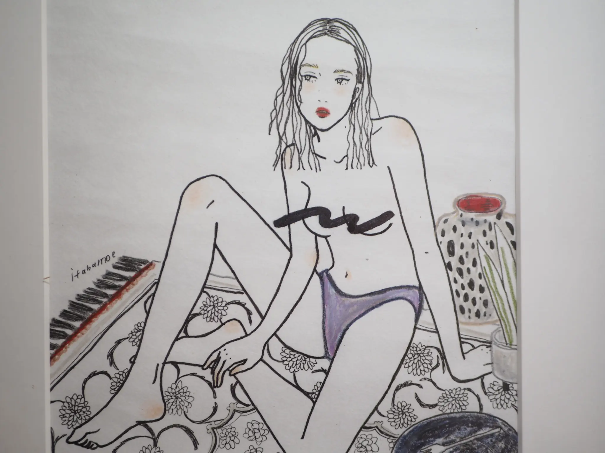 人気イラストレーター【itabamoeさん】初の個展にお邪魔してきました✐⿻*_7
