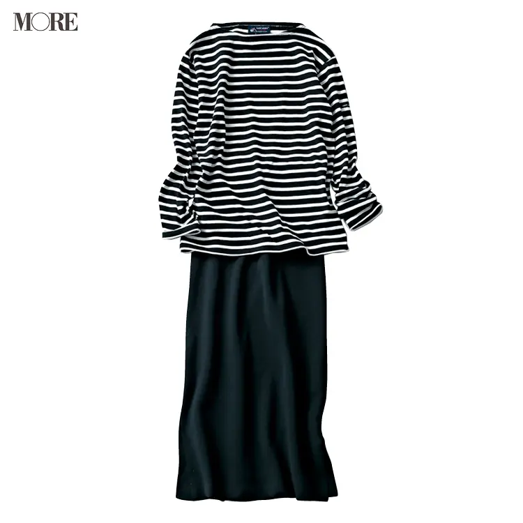 「➕ブラウンの小物」でこんなに変わる!! 同じ服をオンオフ着まわししてみた♬_4