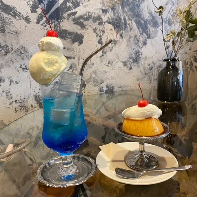 レトロなプリンとクリームソーダ❤︎【浅草】_4