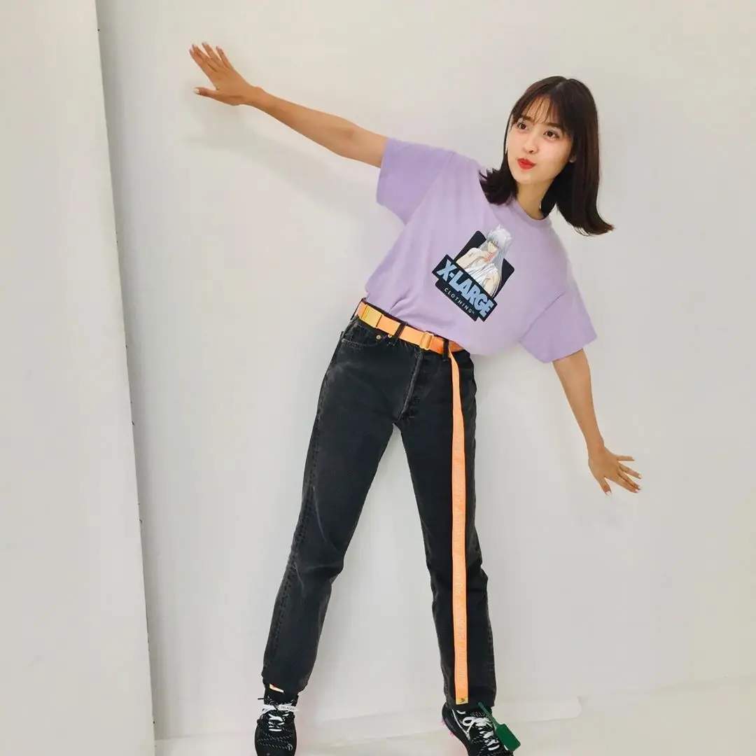 #松本愛 あのキャラTシャツでおどけて見せてくれた愛ちゃん!【MORE SMILEUP CHALLENGE 16】_3