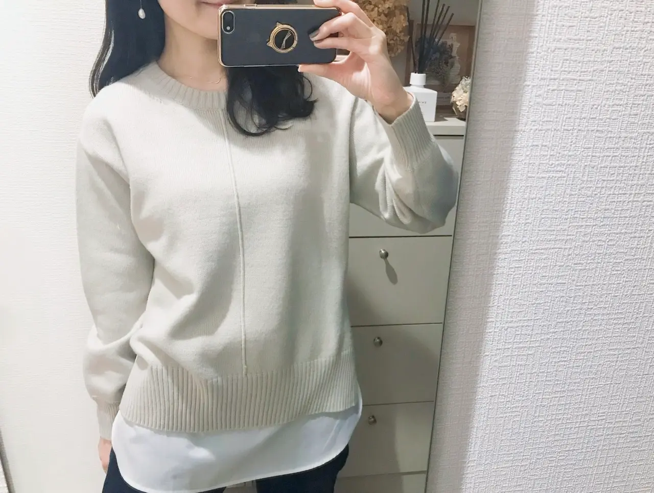 【GU】今から春までそれぞれ使える!レイヤードシャツ風タンク&ニット♡_3